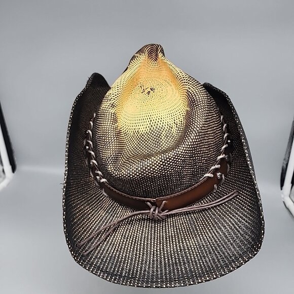 Cody James Unisex O John Straw Cowboy Hat Brown One Size - Picture 4 of 6